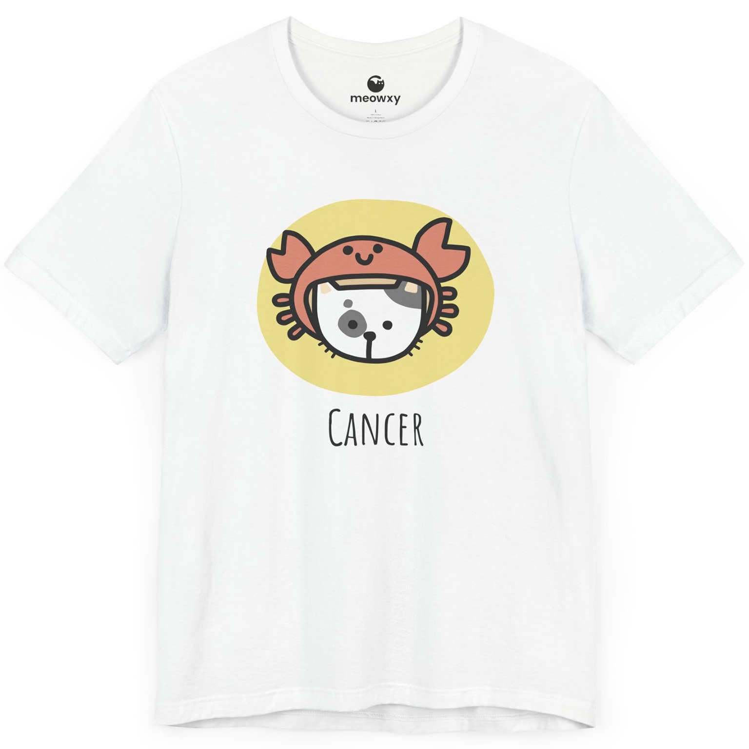Cancer Zodiac Cat T-shirt - Image 4