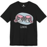 Gemini Zodiac Cat T-shirt