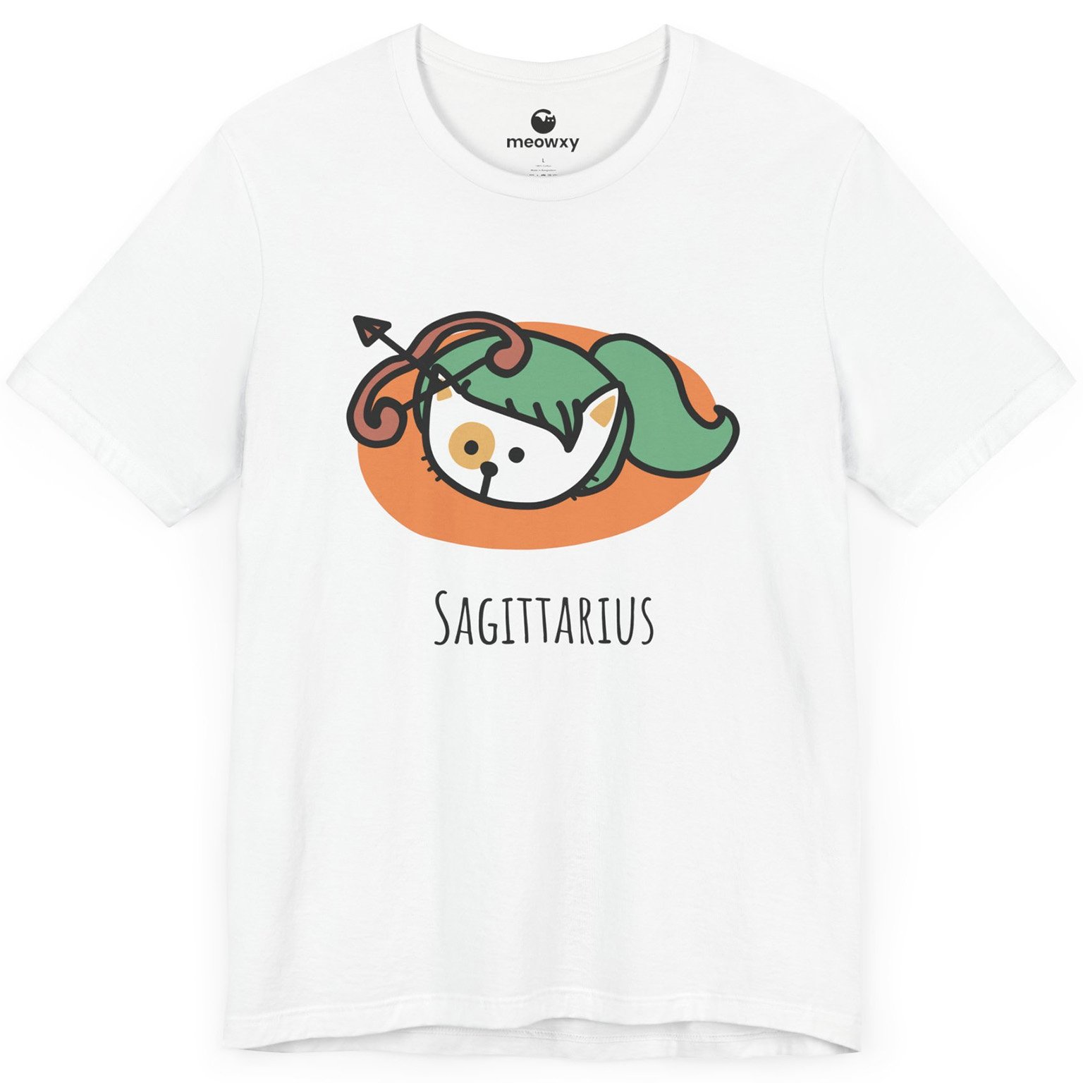 Sagittarius Zodiac Cat T-shirt - Image 4