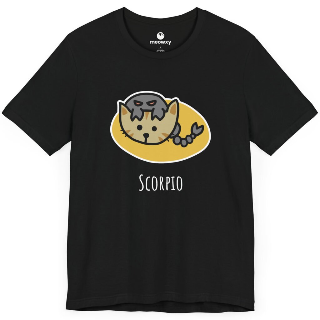 Scorpio Zodiac Cat T-shirt