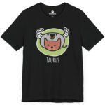 Taurus Zodiac Cat T-shirt