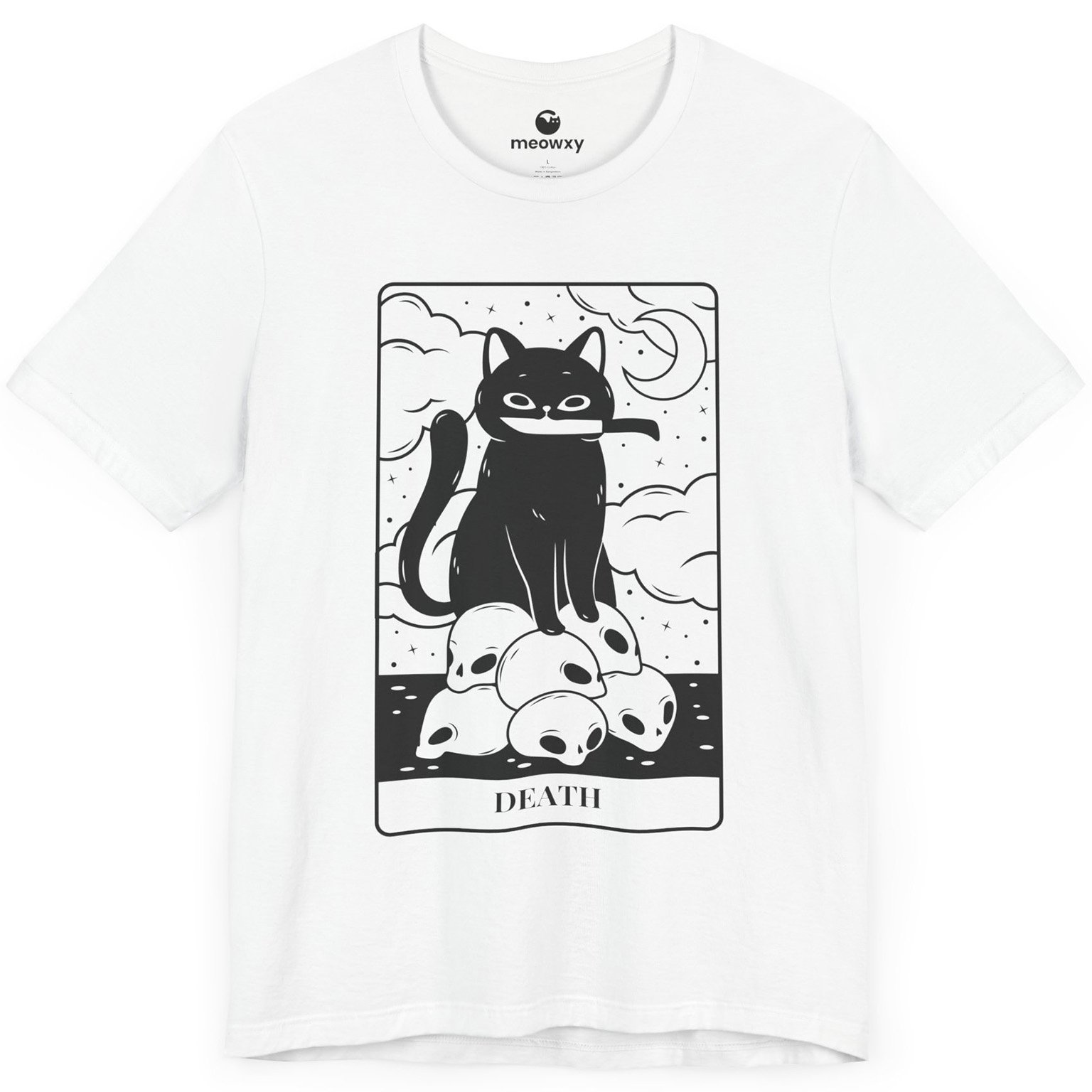Death Tarot Cat T-shirt - Image 4