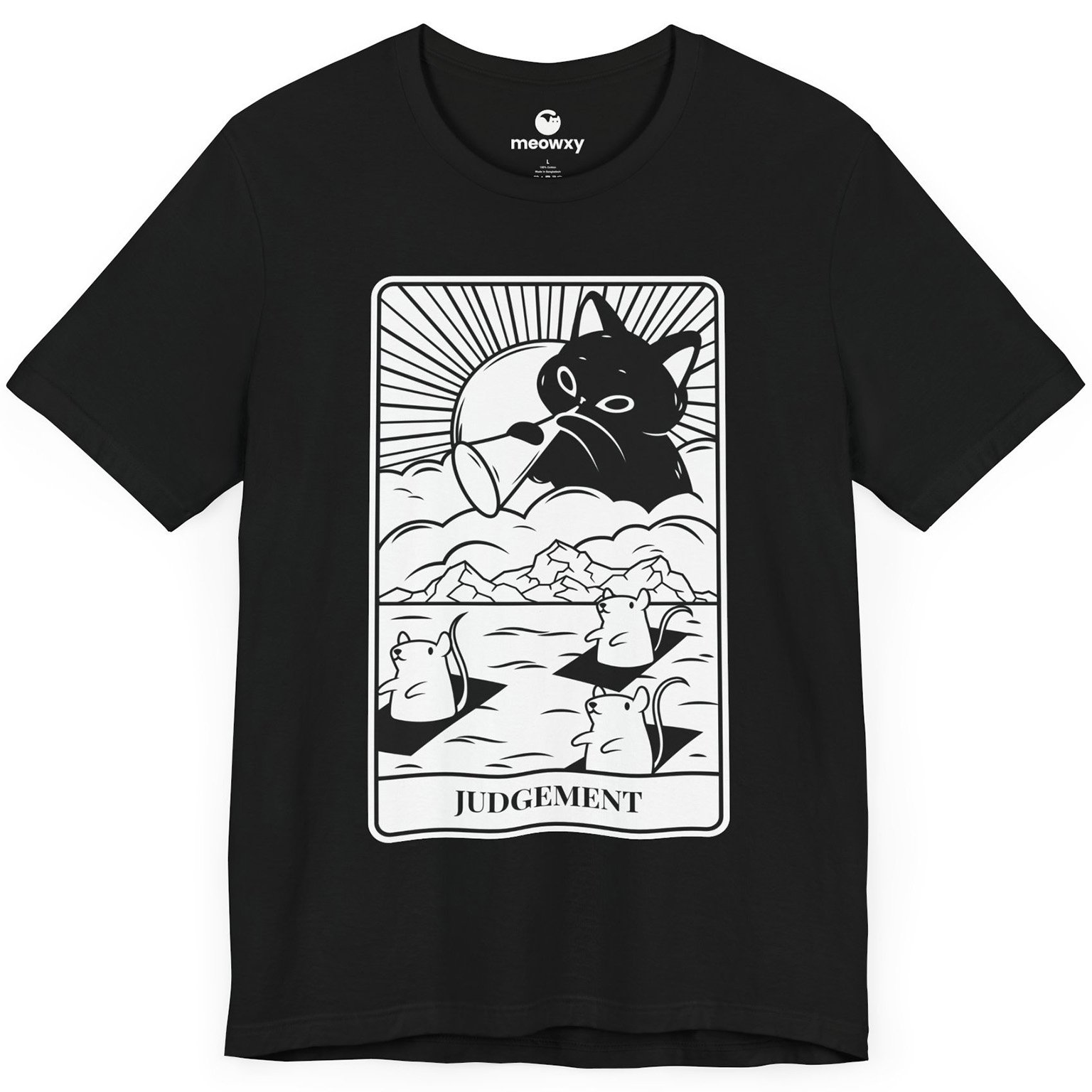 Judgement Tarot Cat T-shirt - Image 1