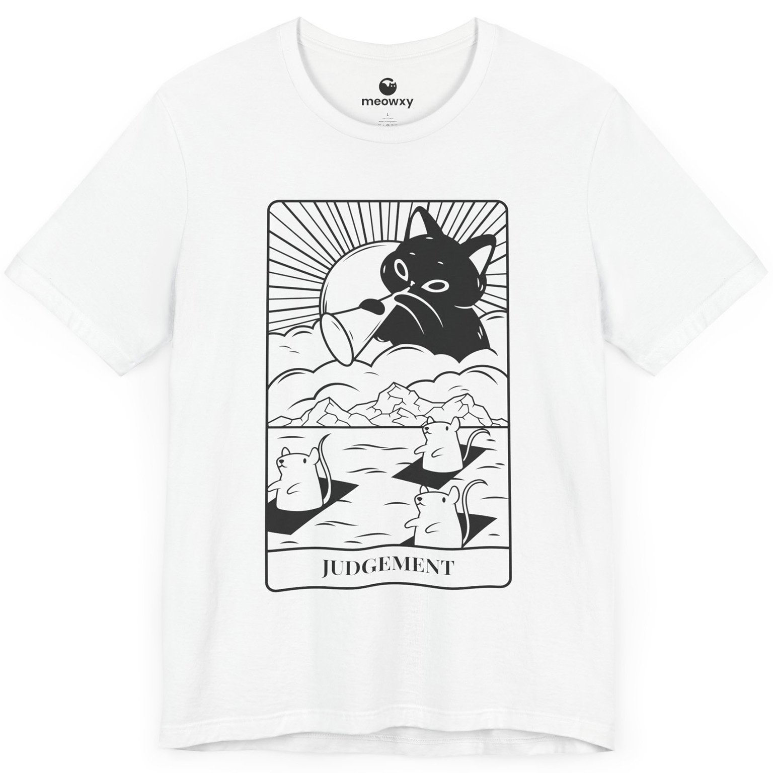 Judgement Tarot Cat T-shirt - Image 4