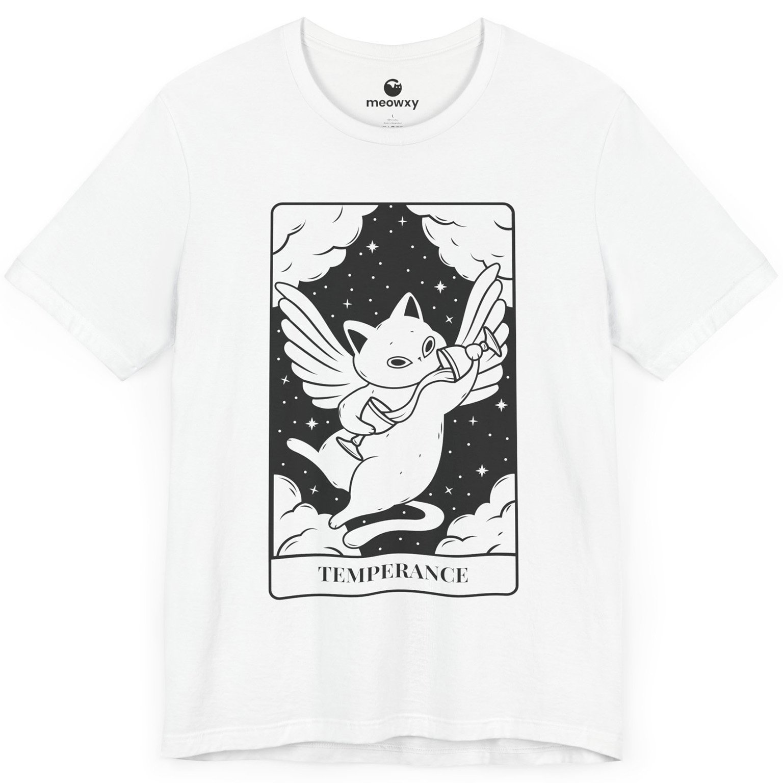 Temperance Tarot Cat T-shirt - Image 4