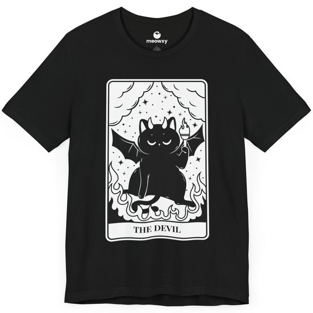 The Devil Tarot Cat T-shirt