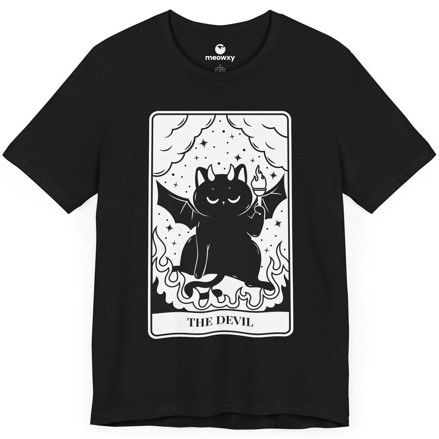The Devil Tarot Cat T-shirt - Image 1