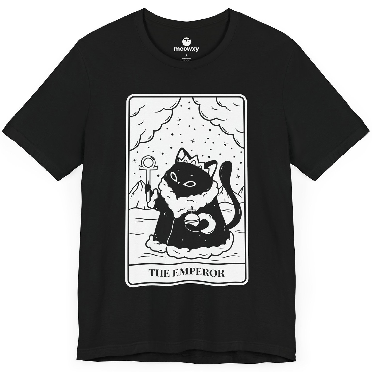 The Emperor Tarot Cat T-shirt - Image 1