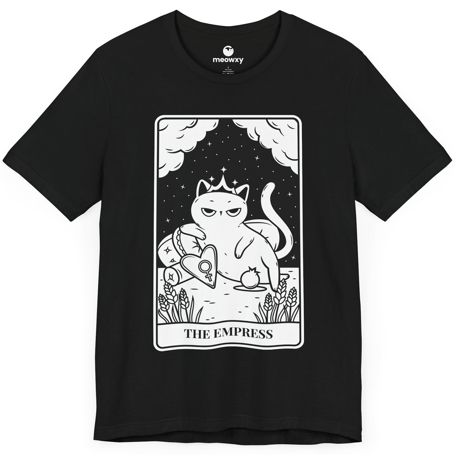 The Empress Tarot Cat T-shirt - Image 1