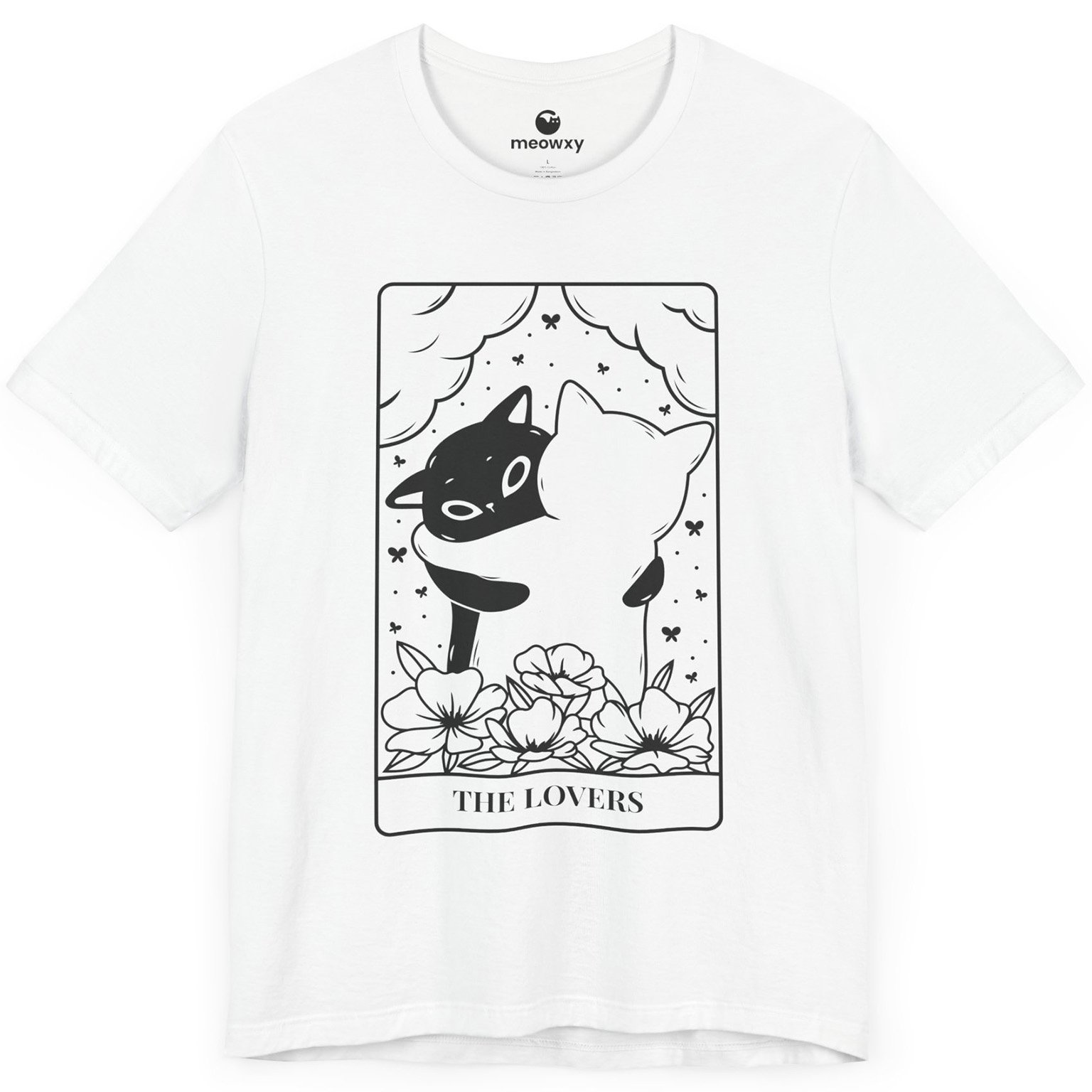 The Lovers Tarot Cat T-shirt - Image 4