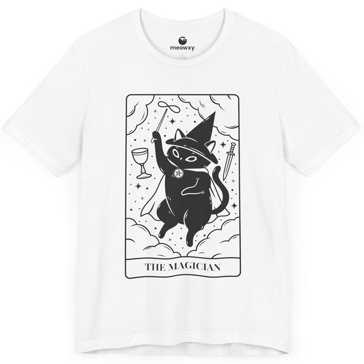 The Magician Tarot Cat T-shirt - Image 4