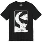 The Moon Tarot Cat T-shirt