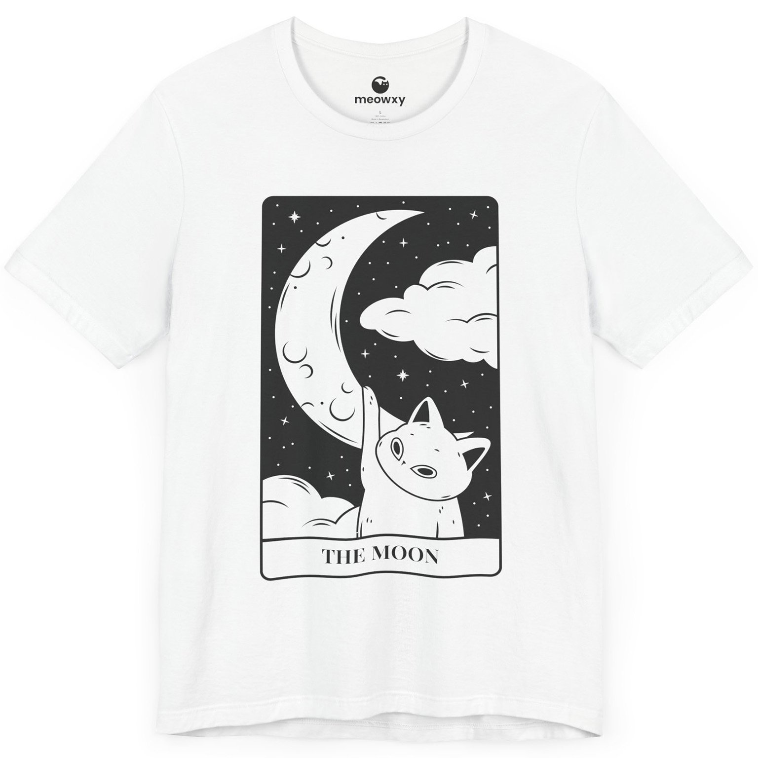The Moon Tarot Cat T-shirt - Image 4