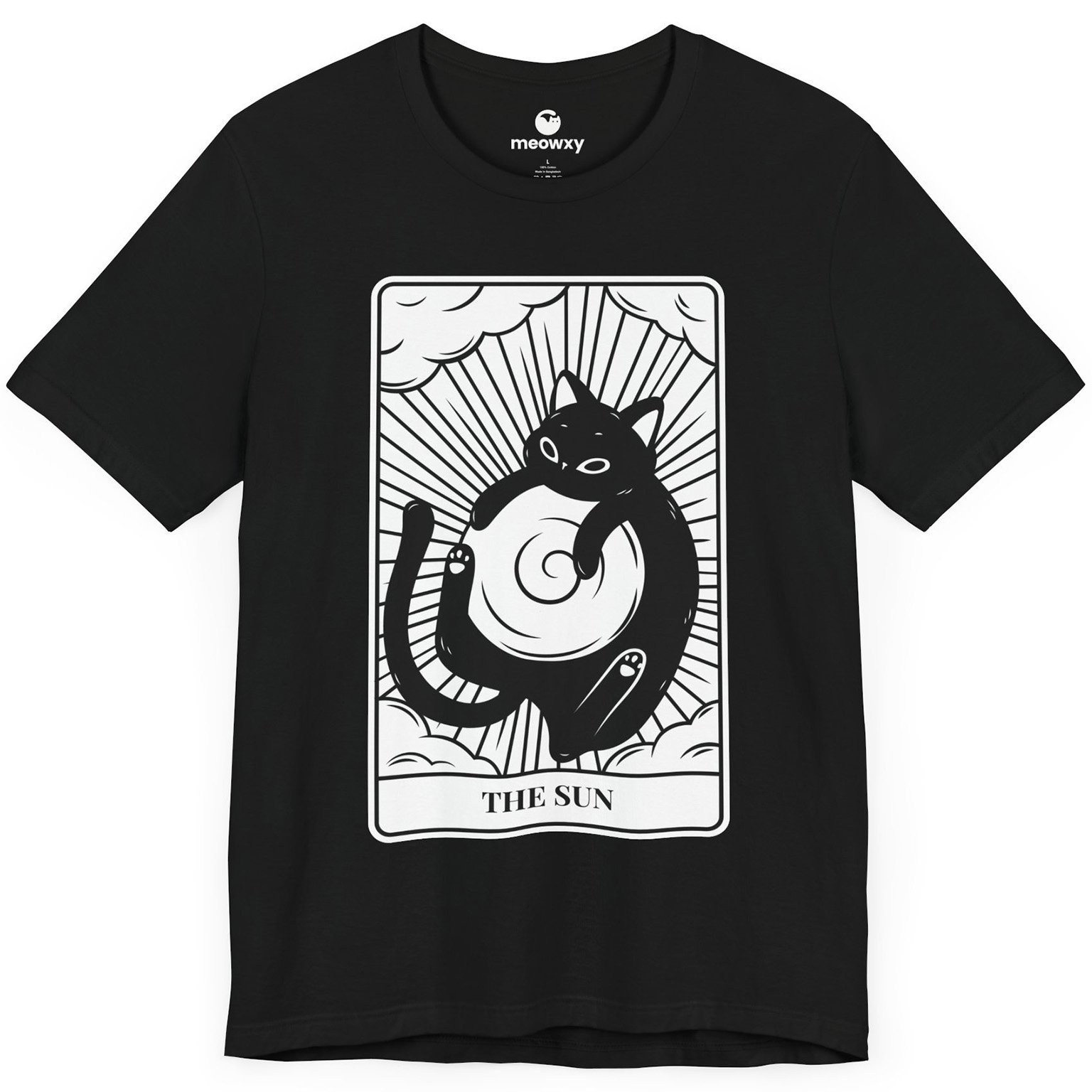 The Sun Tarot Cat T-shirt - Image 1