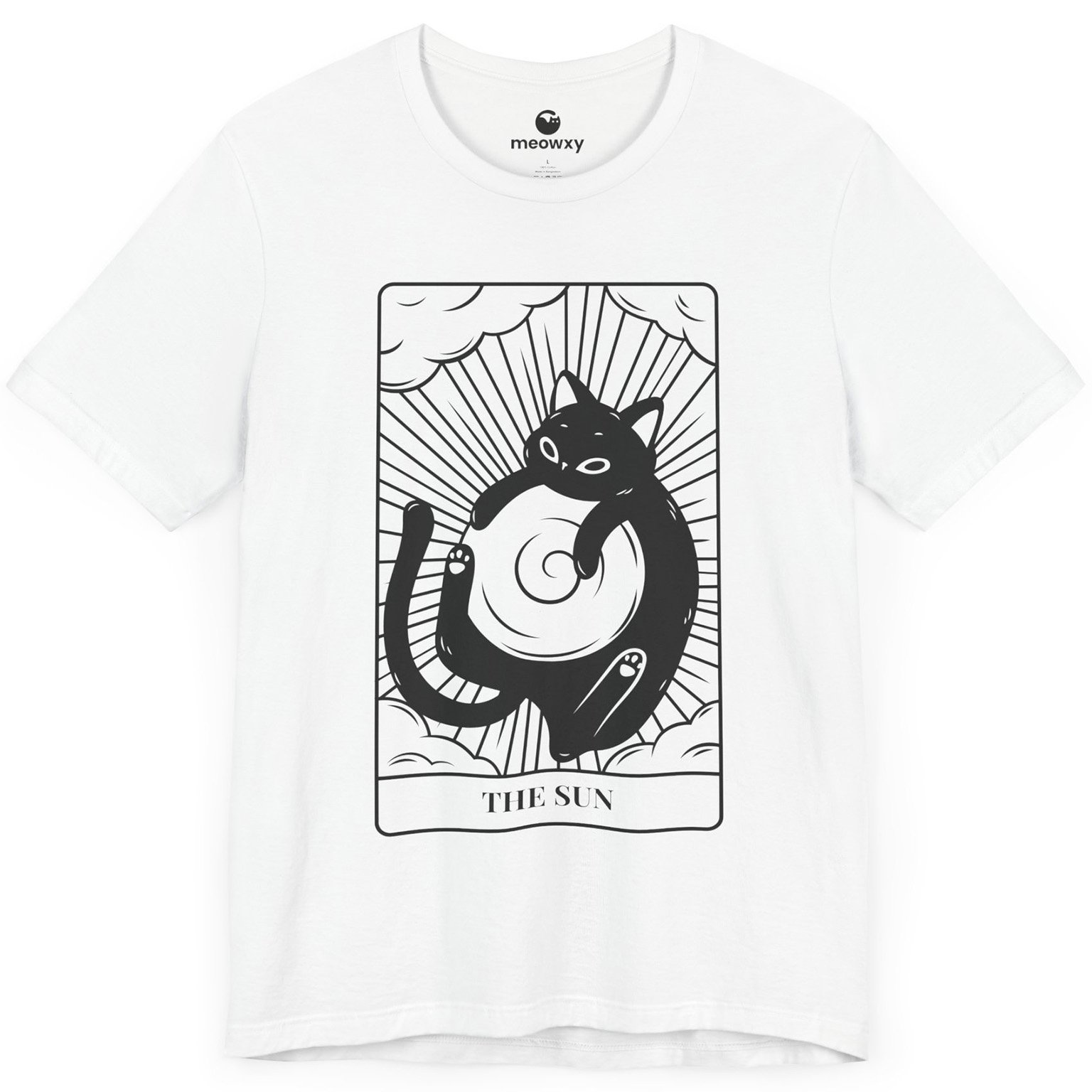 The Sun Tarot Cat T-shirt - Image 4