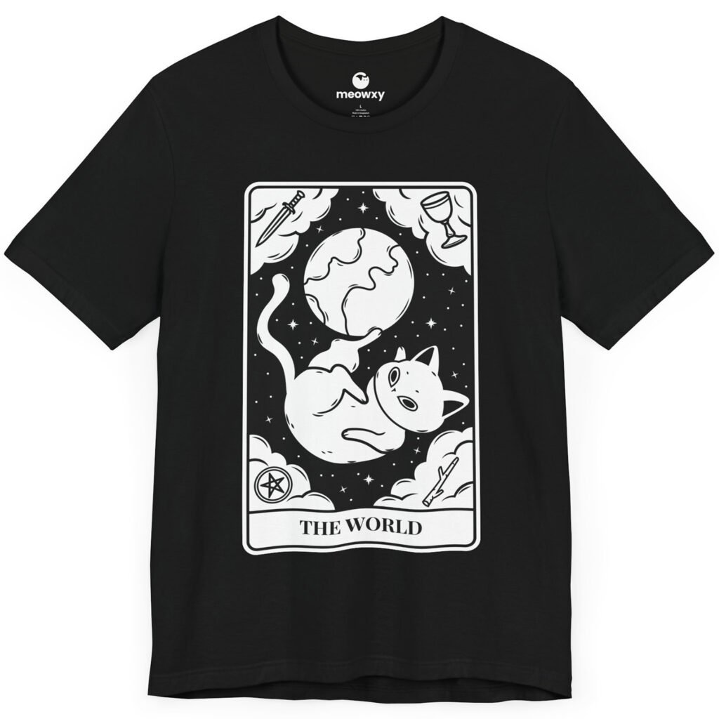 The World Tarot Cat T-shirt