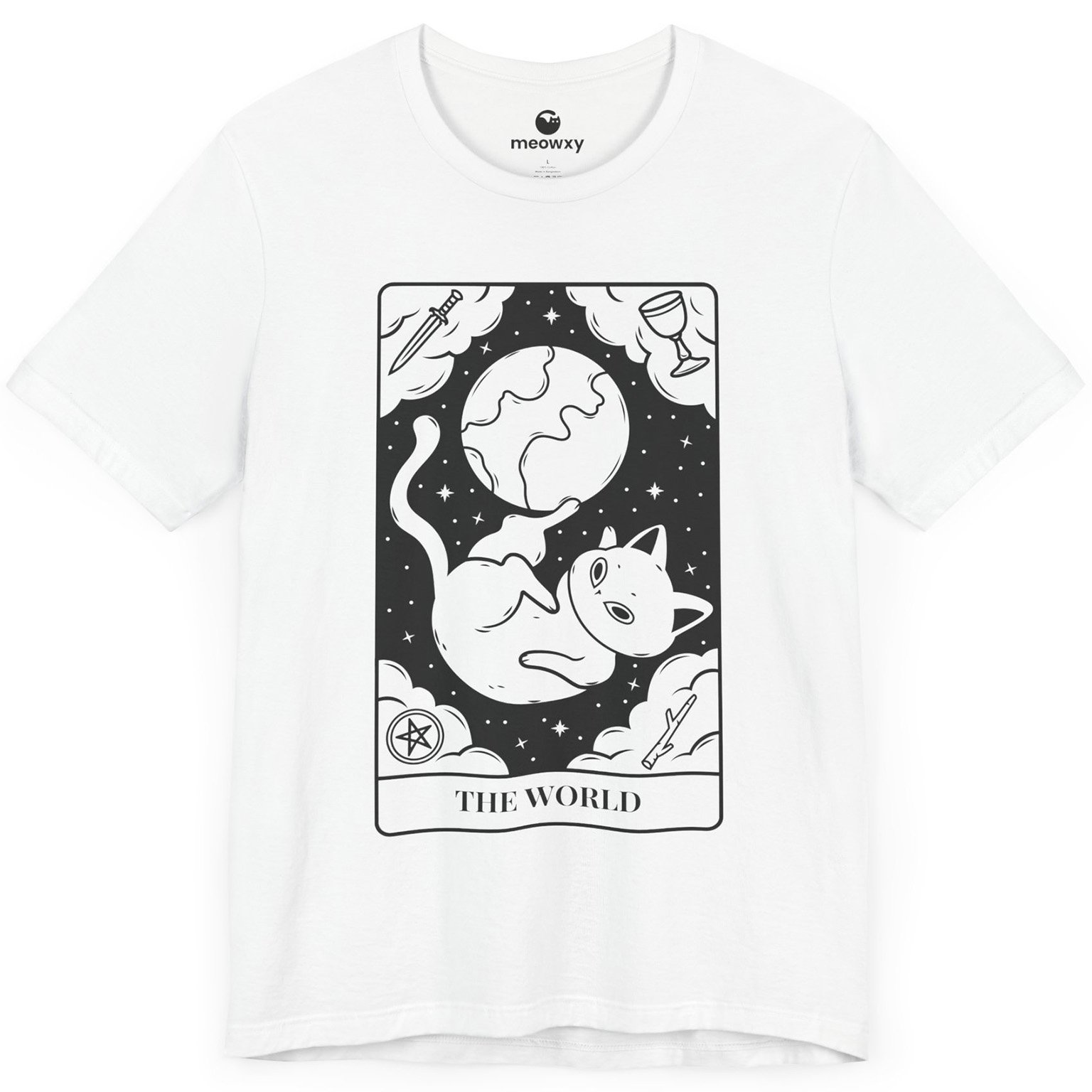 The World Tarot Cat T-shirt - Image 4