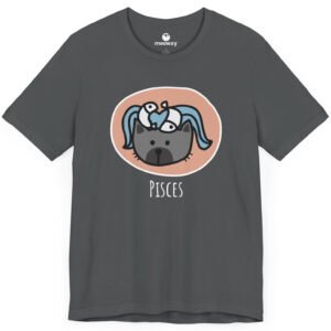 Pisces Zodiac Cat T-shirt - Image 3