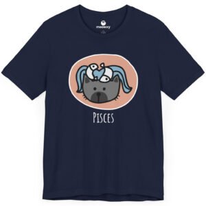 Pisces Zodiac Cat T-shirt - Image 2