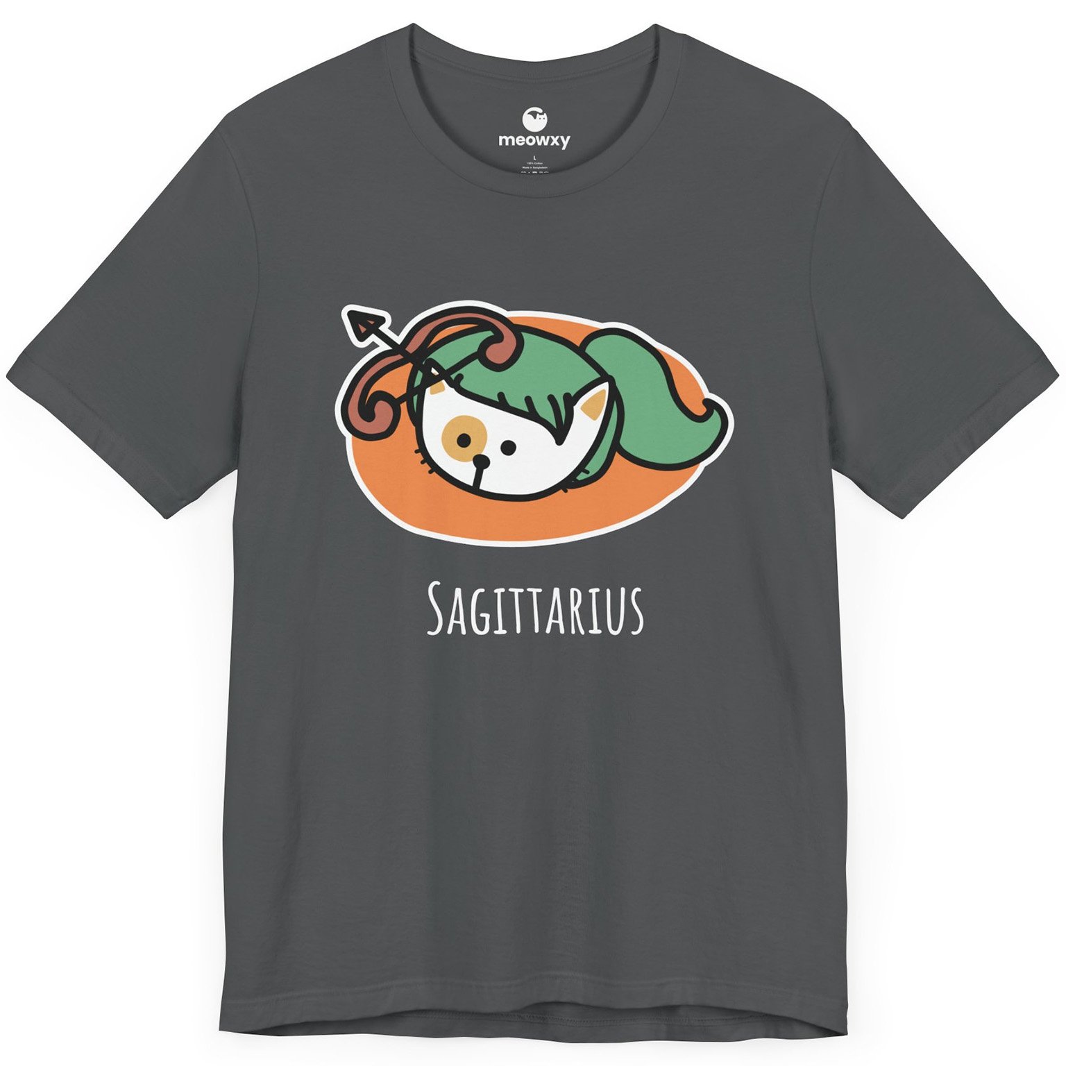 Sagittarius Zodiac Cat T-shirt - Image 3
