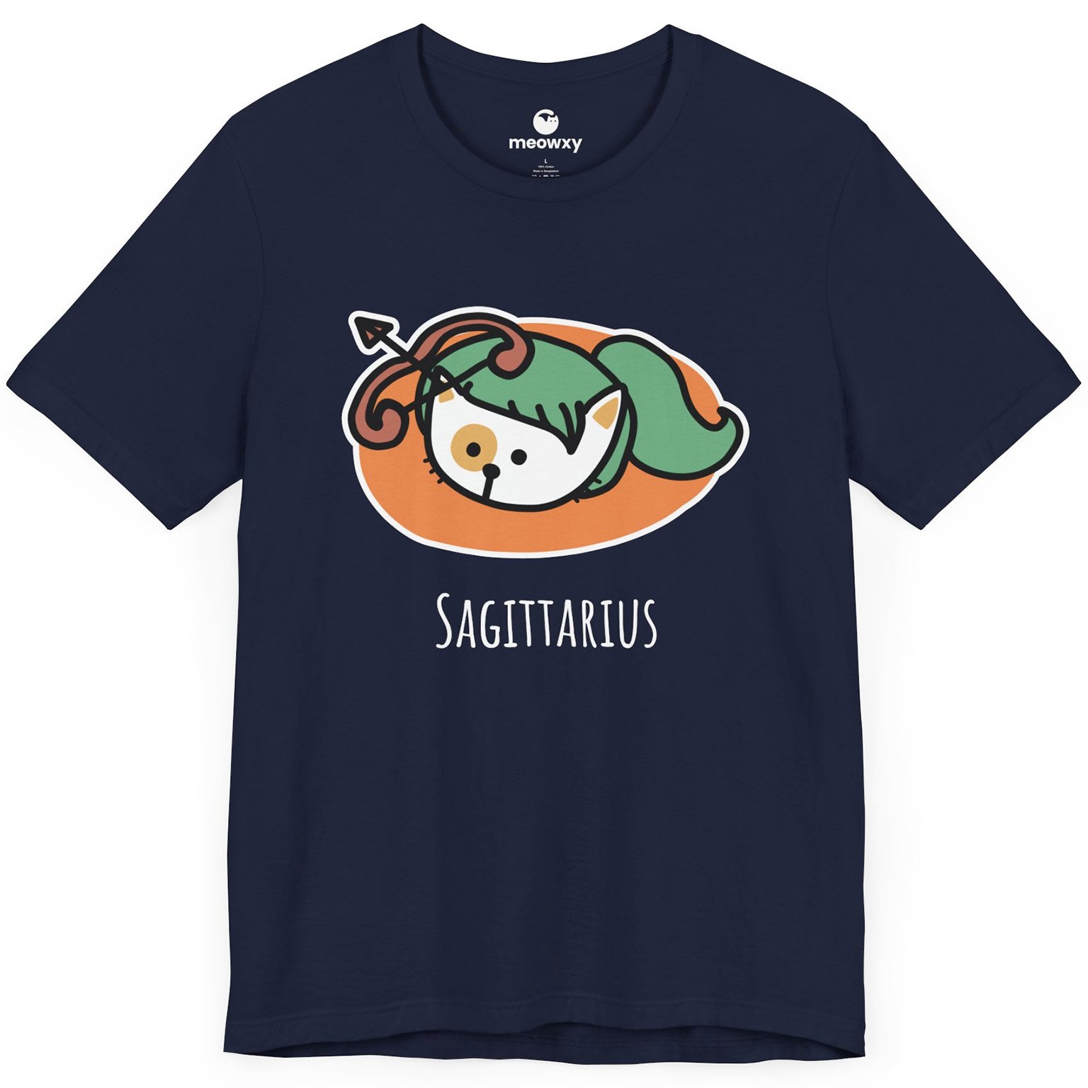 Sagittarius Zodiac Cat T-shirt - Image 2