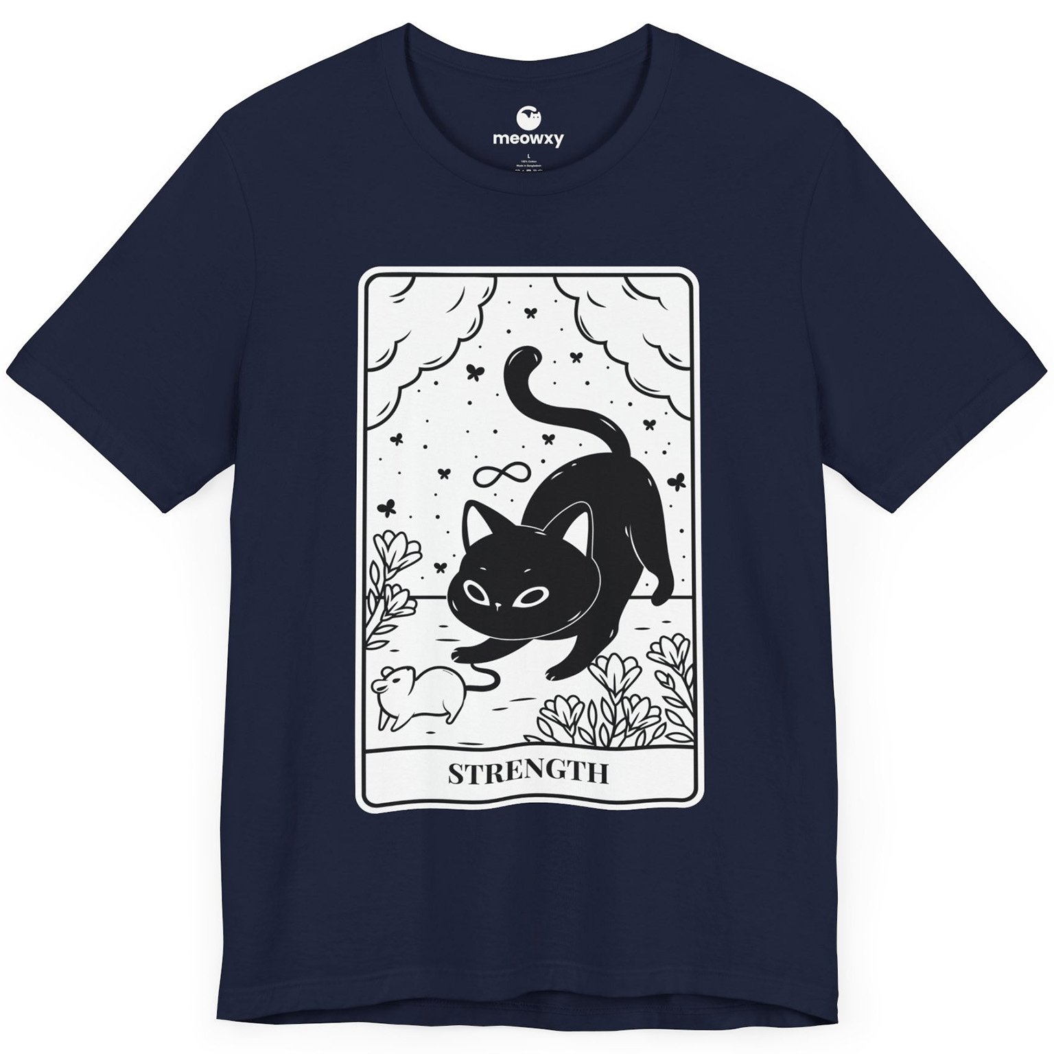 Strength Tarot Cat T-shirt - Image 2