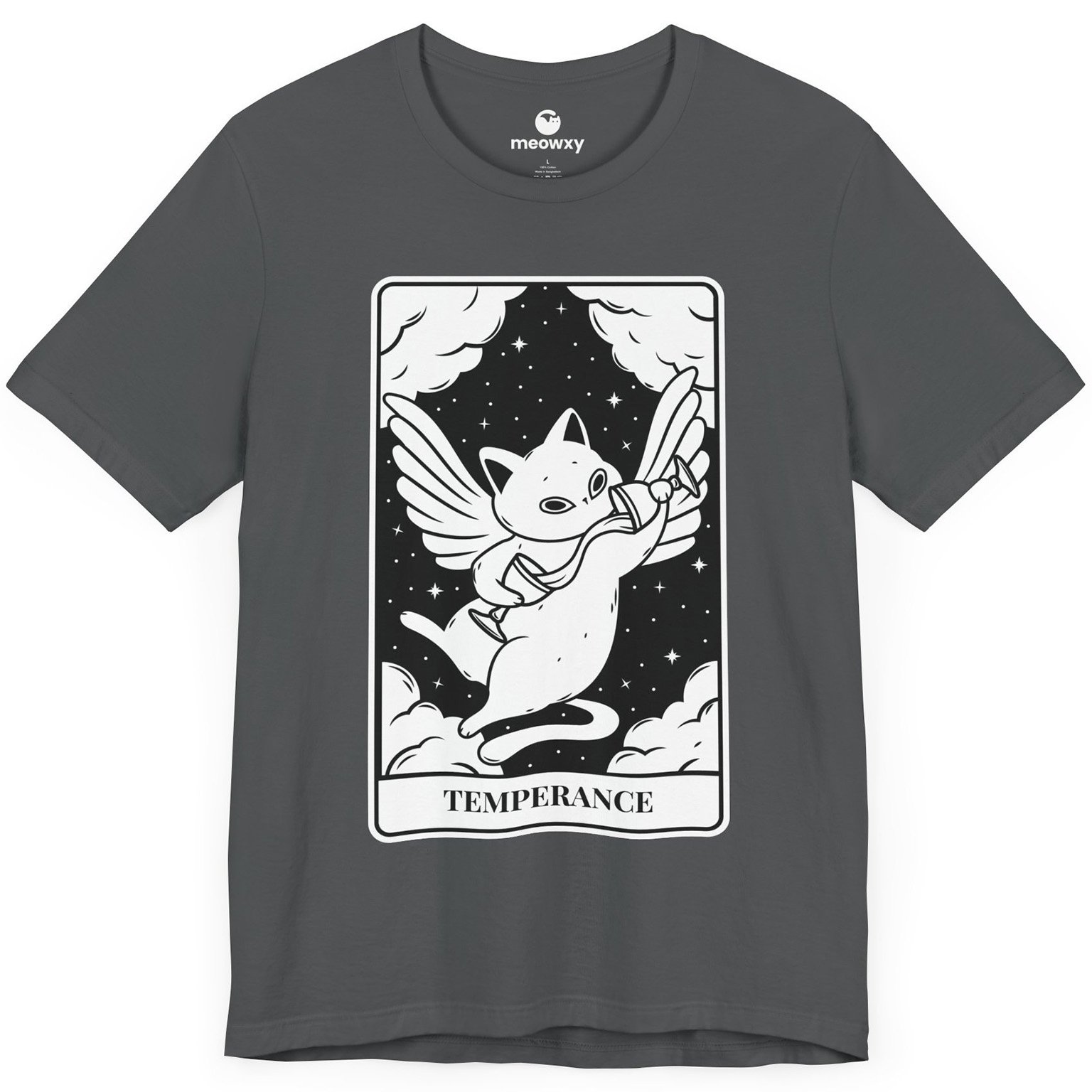 Temperance Tarot Cat T-shirt - Image 3