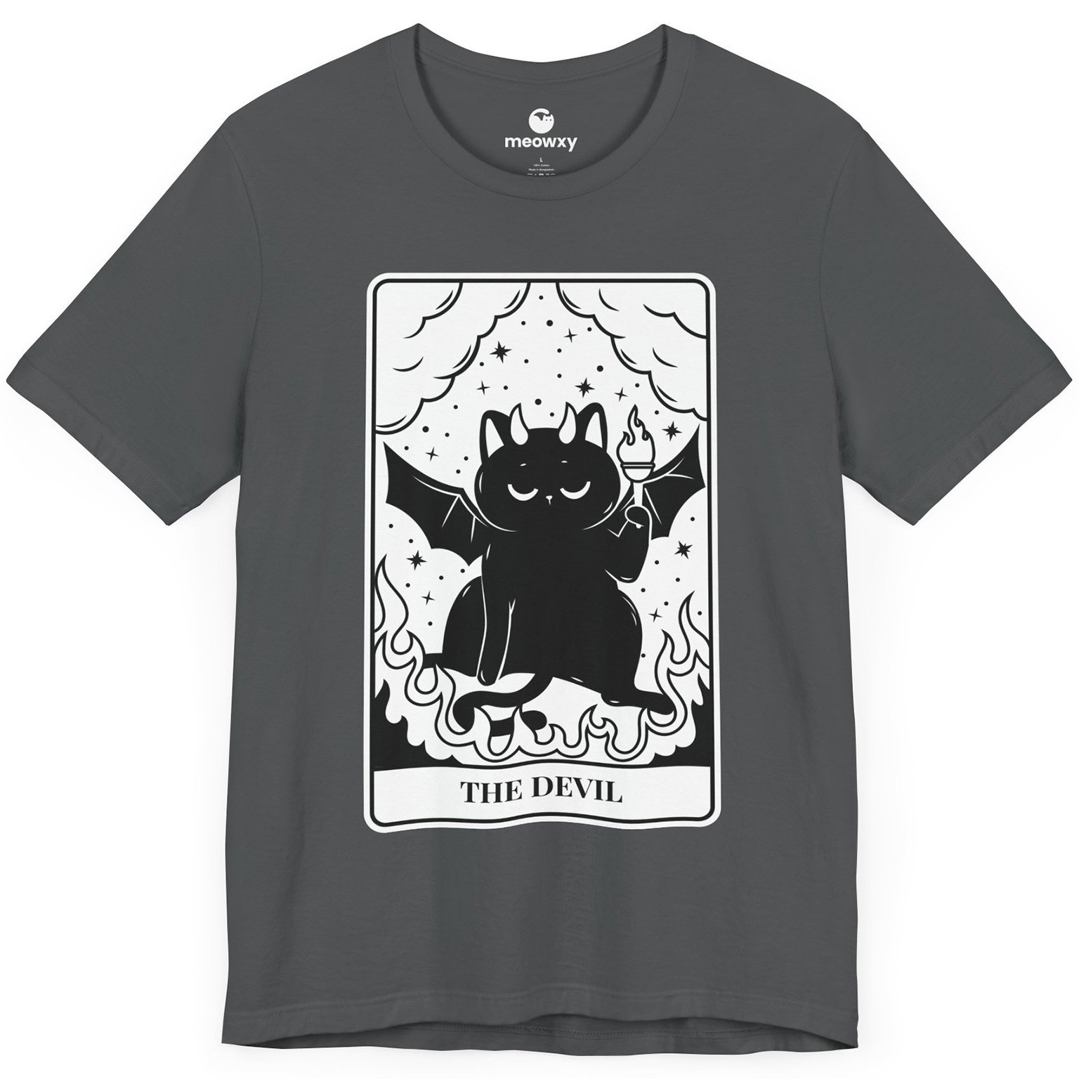 The Devil Tarot Cat T-shirt - Image 3
