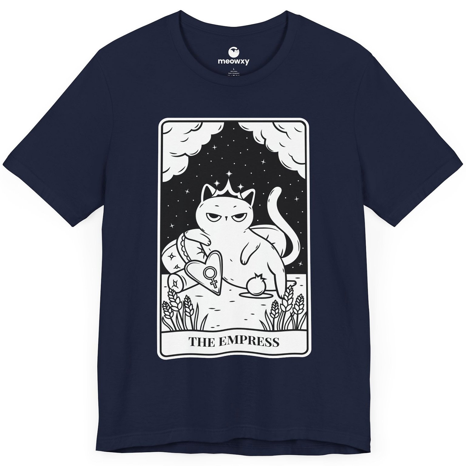 The Empress Tarot Cat T-shirt - Image 2