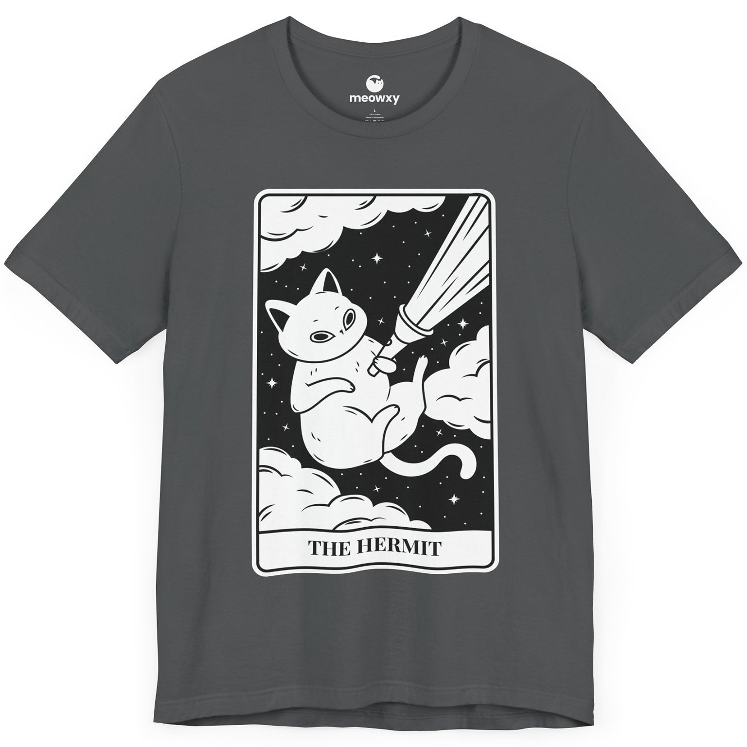 The Hermit Tarot Cat T-shirt - Image 3