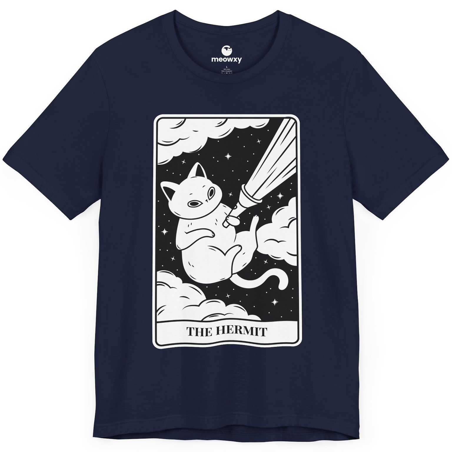 The Hermit Tarot Cat T-shirt - Image 2