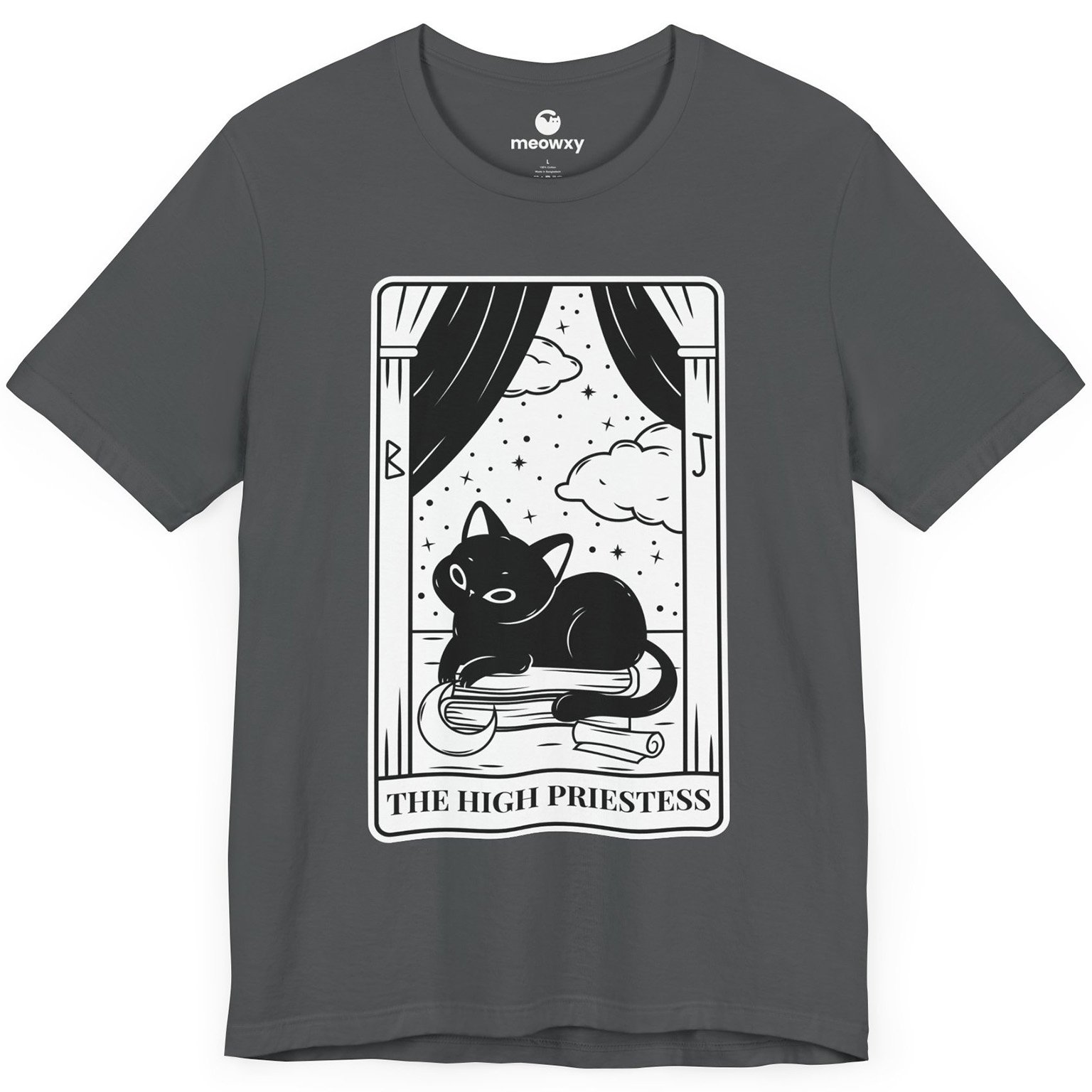 The High Priestess Tarot Cat T-shirt - Image 3