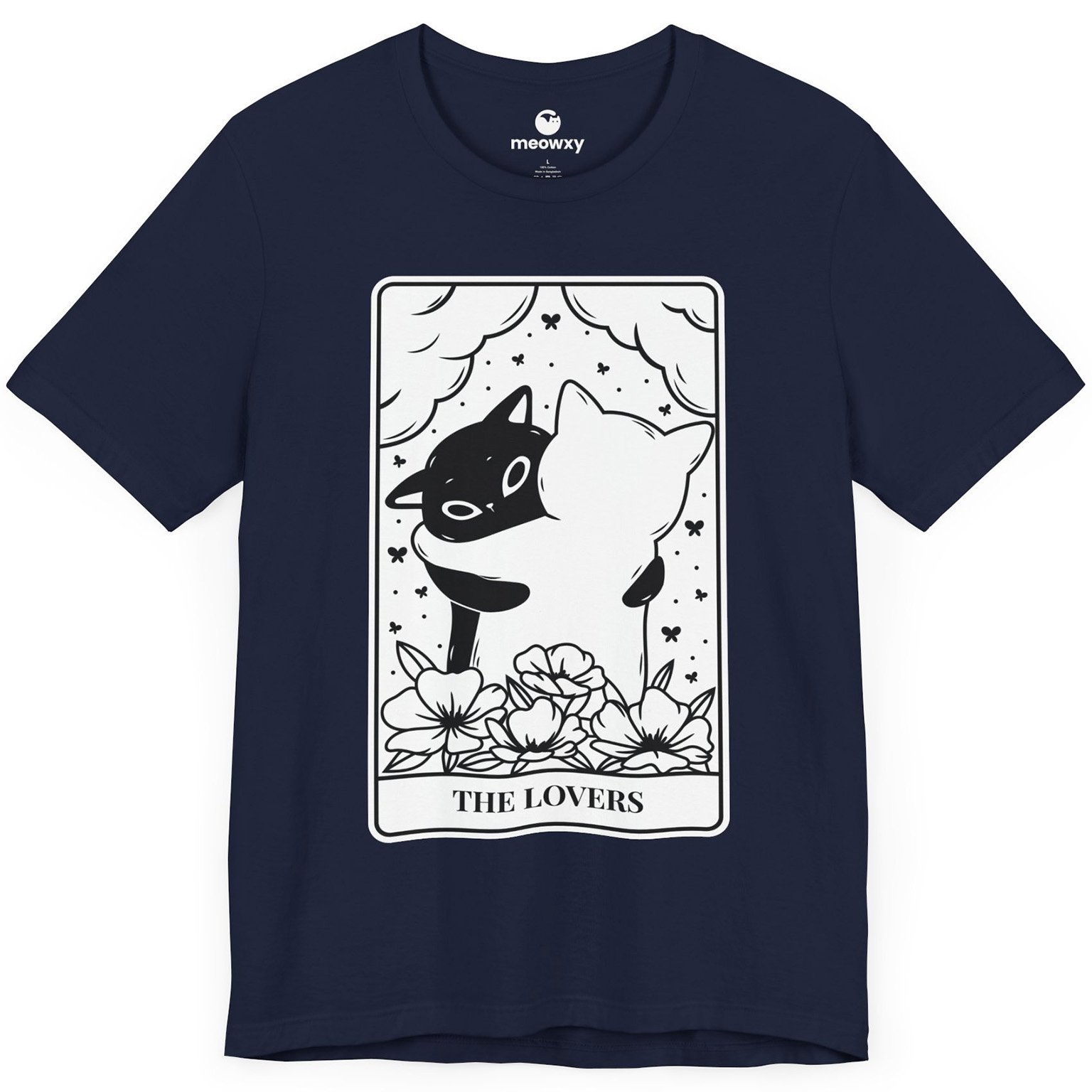 The Lovers Tarot Cat T-shirt - Image 2