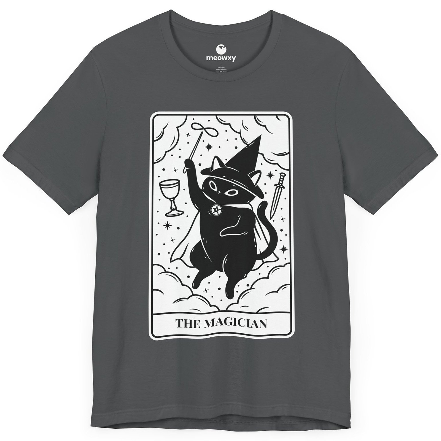 The Magician Tarot Cat T-shirt - Image 3