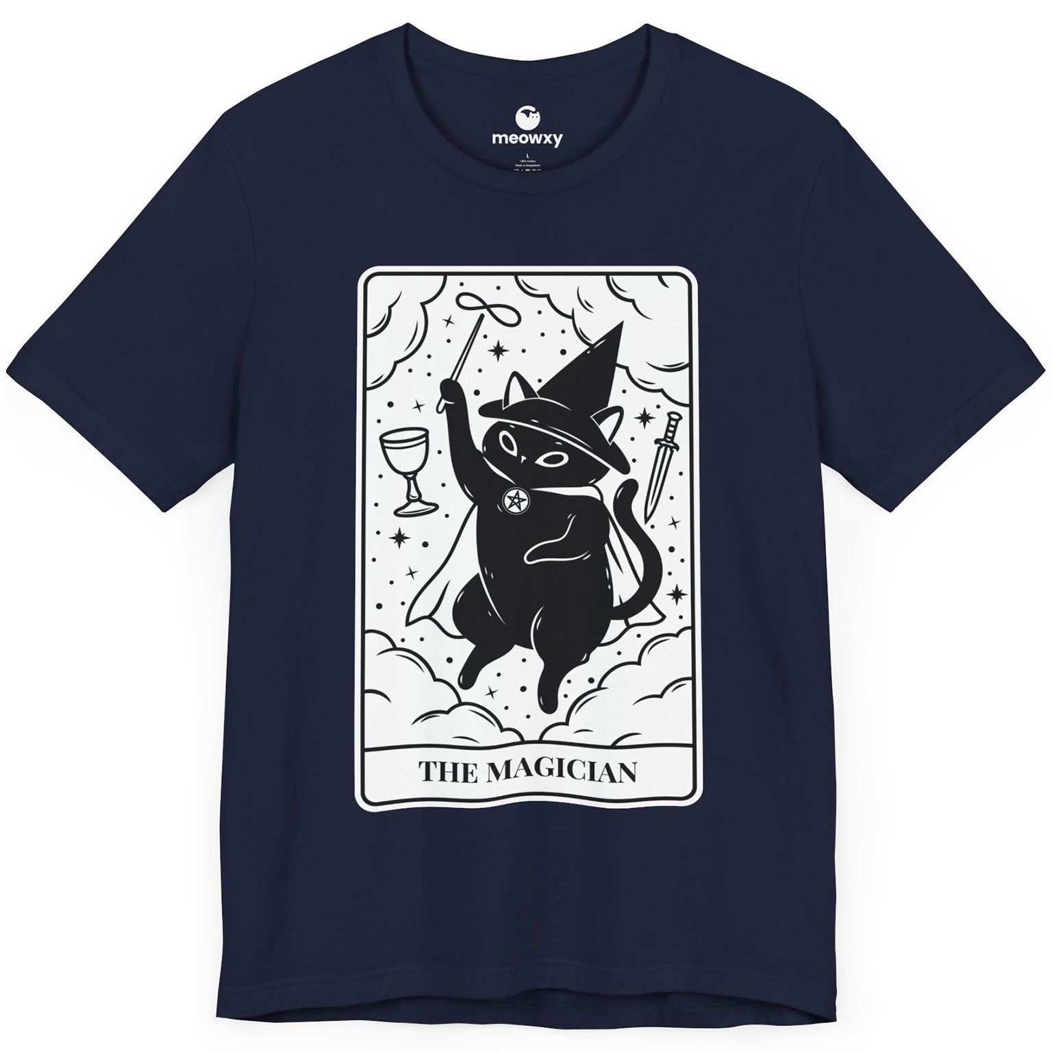 The Magician Tarot Cat T-shirt - Image 2