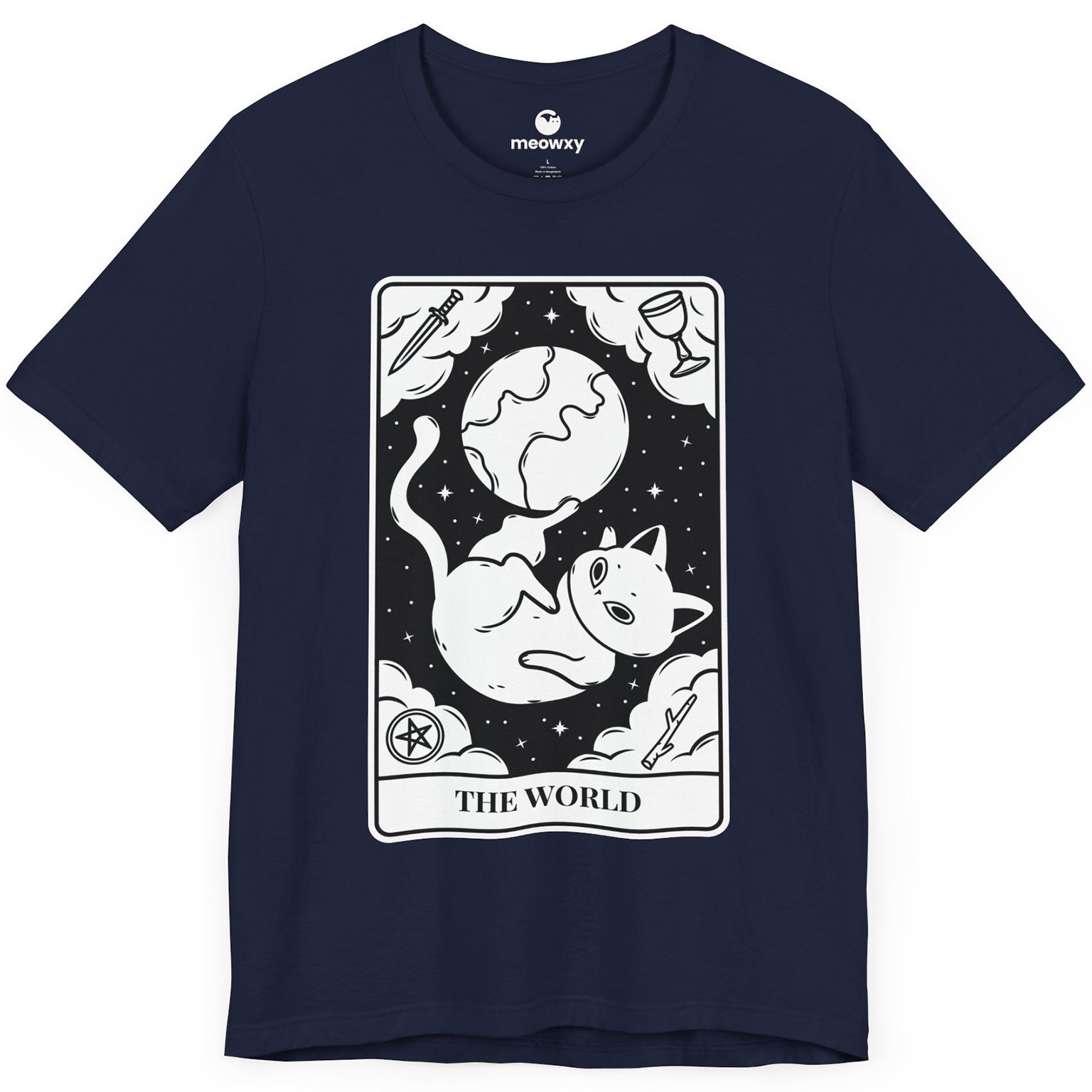 The World Tarot Cat T-shirt - Image 2